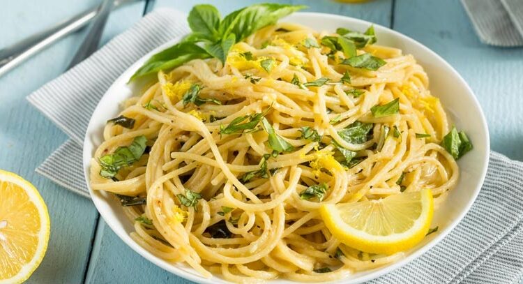 espaguetis al limón 