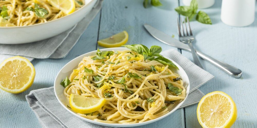 espaguetis al limón